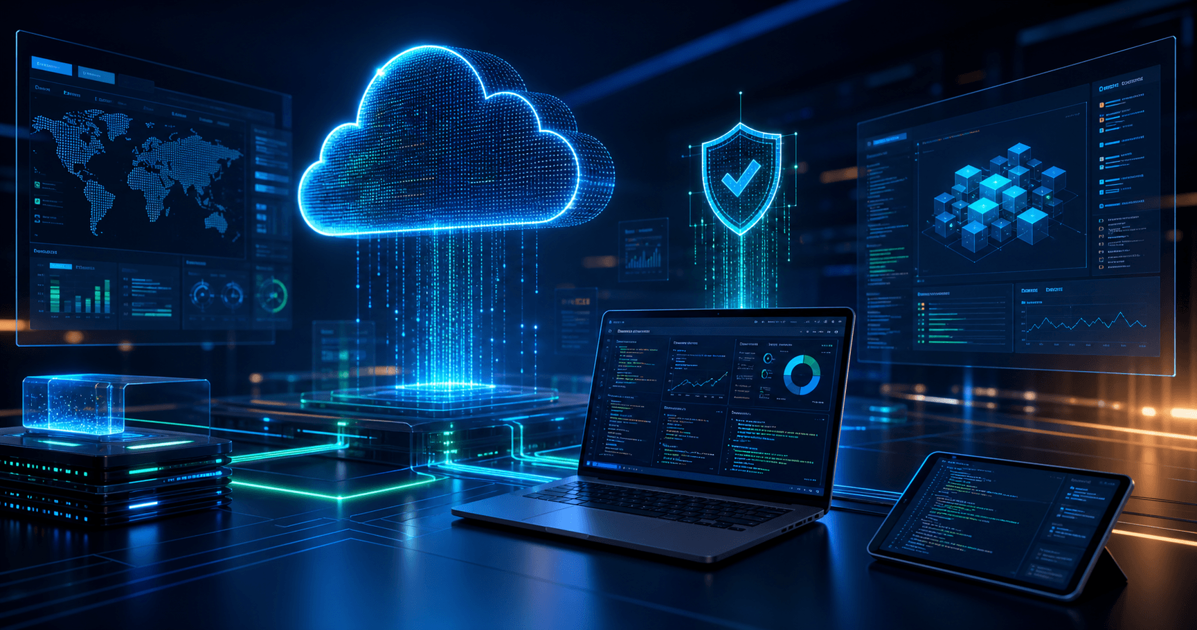 Secure cloud software platform for scalable business systems