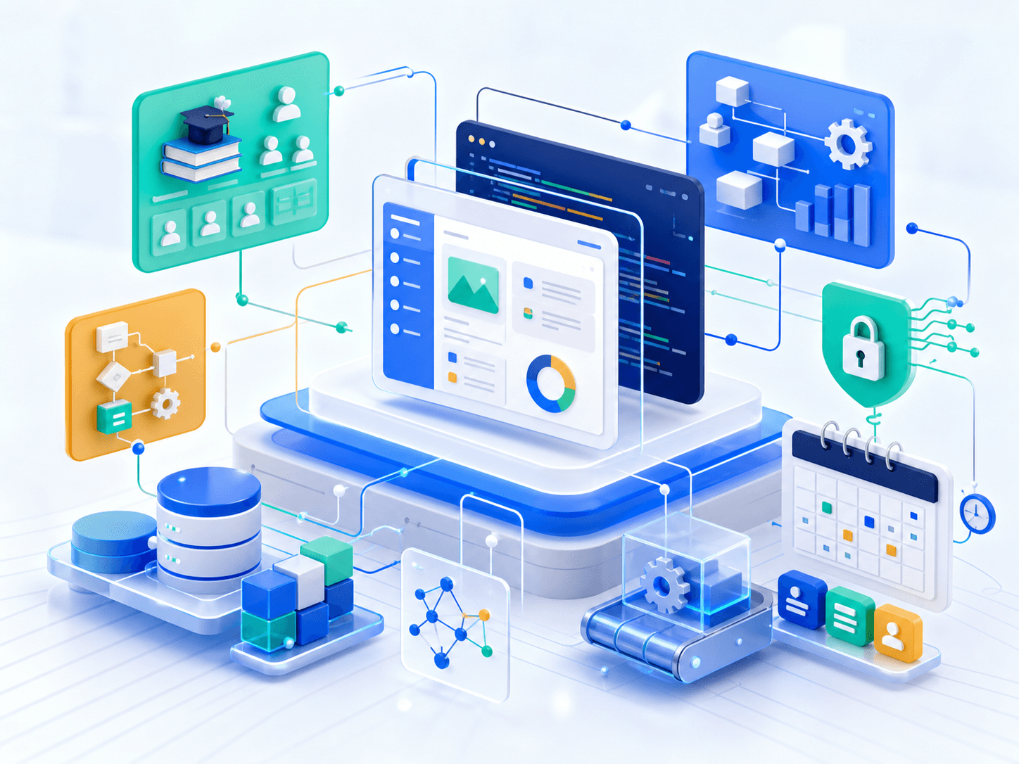 Custom software architecture, ERP, API and automation services